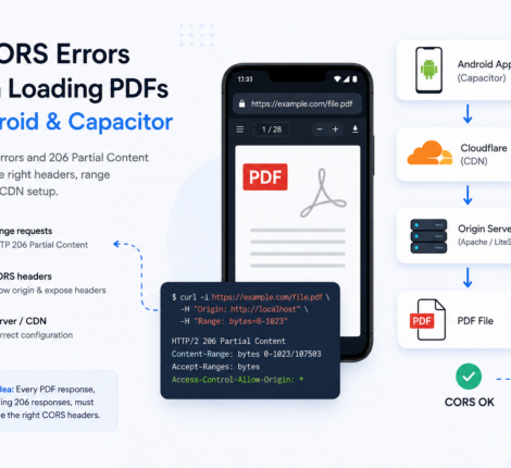 Fix CORS errors when loading PDFs in Android and Capacitor