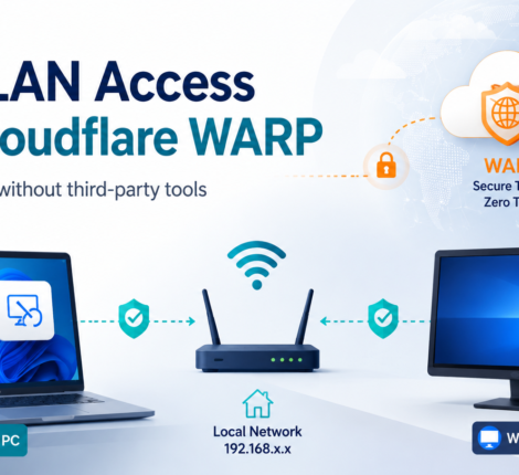 Windows computers using local LAN access with Cloudflare WARP enabled